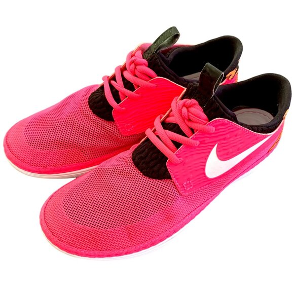 Nike Solarsoft Moccasin Running Shoes US 9 EUR 42.5 Pink Flash Mesh 555301-618 - Picture 4 of 10